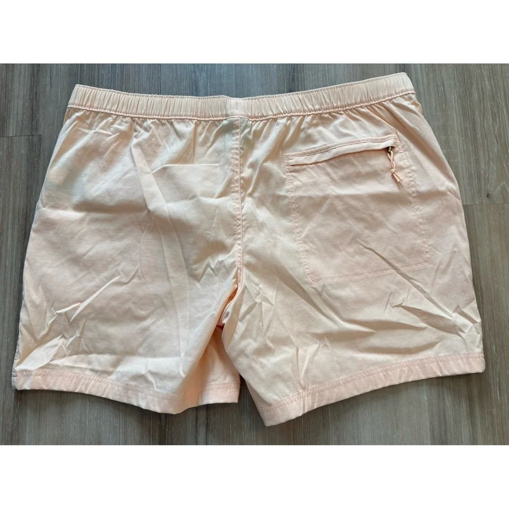 The North Face Men's Pull On Shorts Stretch Waist Peach Embroidered Logo‎ XXL